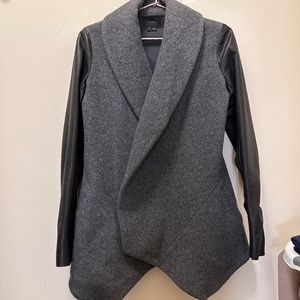 Theory Leather and Wool jacket